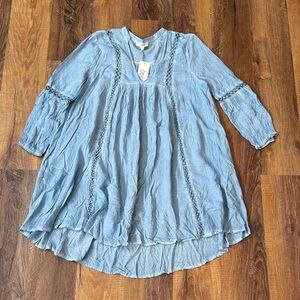 ODDY Light Blue Casual Tunic / Dress new women’s
